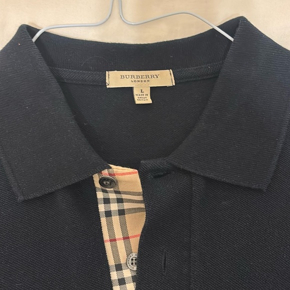 Burberry London Men’s Black Large Polo - Picture 1 of 3